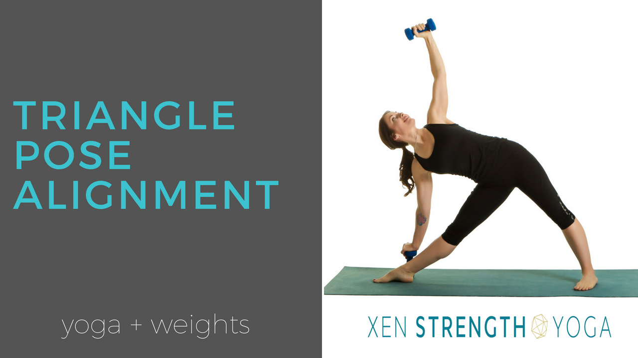 The Alignment Triangle Triangle Pose Alignment and Weights Bonus - Xen Strength Yoga Sculpt